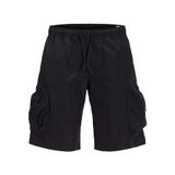 JACK & JONES Erkek JPSTCOLE HART TECH CARGO SHORTS LNG Şort, Black, S