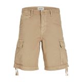 JACK & JONES Erkek JPSTCOLE JJTUCKER CARGO SHORT SN Kargo Şort Koyu Kum Beji S