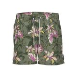 JACK & JONES Erkek JPSTFIJI JJSWIM AOP ORIGINALS LY Deniz Şortu Koyu Yeşil S