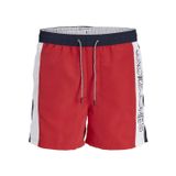 JACK & JONES Erkek JPSTFIJI JJSWIM COLORBLOCKING LY Deniz Şortu Kırmızı L