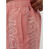 JACK & JONES Erkek JPSTFIJI JJSWIM DOUBLE LOGO SN LY Deniz Şortu Pembe M
