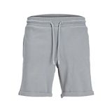JACK & JONES Erkek JPSTGORDON JJSMART SWEAT SHORTS AM Şort, Ultimate Grey, S