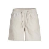 JACK & JONES Erkek JPSTJAIDEN JJSUMMER LINEN BLEND SHORT SN Jogger Şort Koyu Bej M