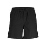 JACK & JONES Erkek JPSTJAIDEN JJSUMMER LINEN BLEND SHORT SN Jogger Şort Siyah M