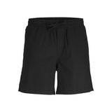 JACK & JONES Erkek JPSTJAIDEN JJSUMMER LINEN BLEND SHORT SN Jogger Şort Siyah XL