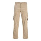 JACK & JONES Erkek Jpstkane Jjjonnie Kargo Pantolon, Crockery, 38W / 32L