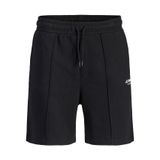 JACK & JONES Erkek Jpstkane Soho Sweat Şort Mid Pls, Siyah, 44