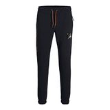 JACK & JONES Erkek Jpstwill Jjfilo Sweat Pants Fb Eşofman Altı, Siyah, M