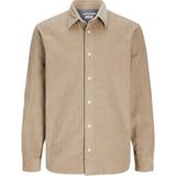 Jack & Jones Erkek Kadife Uzun Kollu Gömlek - Corduroy - 113-Bej