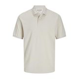JACK & JONES Erkek Kane Kısa Kollu Düz Polo Gömlek, Ay ışını, S