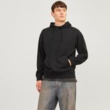 Jack & Jones Erkek Kapüsonlu Düz Renk Sweatshirt - Charge - 01-Siyah