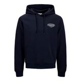 JACK & JONES Erkek kapüşonlu kazak JjMakoto Sweat Hood