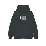 JACK & JONES Erkek kapüşonlu kazak logolu kapüşonlu kazak, Forest River, L