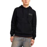 JACK & JONES Erkek kapüşonlu kazak logolu kapüşonlu kazak, Siyah 5, XXL