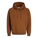 JACK & JONES Erkek kapüşonlu kazak, tek renkli, kapüşonlu kazak, Monks bornoz., S