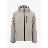 Jack & Jones Erkek Kapüşonlu Su Geçirmez Ceket, Bej, XL