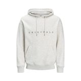Jack & Jones Erkek Kapüşonlu Sweatshirt, Copenhagen Loopback Relaxed Fit, Beyaz, L Beden