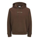 Jack & Jones Erkek Kapüşonlu Sweatshirt, JJSKI SWEAT HOOD LOGO SKI, Potting Soil, XL Beden