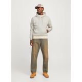 Jack & Jones Erkek Kapüşonlu Sweatshirt, Moonbeam, M Beden