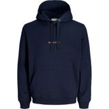 Jack & Jones Erkek Kapüsonlu Uzun Kollu Sweatshirt - Norrebro - 001-Lacivert - 5XL