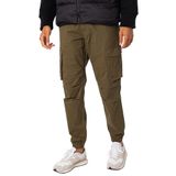 JACK & JONES Erkek kargo pantolon, rahat kesim, kargo pantolon, Zeytin gecesi, S