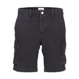 JACK & JONES Erkek kargo şort, Black Denim, S