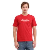 Jack & Jones Erkek Kırmızı Kısa Kollu Tişört L Beden JORCATSKILLS TEE SS CN FS Modeli