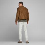 Jack & Jones Erkek Kisa Kesim Biker Ceket - Tano - 0-Kahverengi
