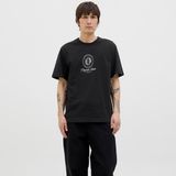 Jack & Jones Erkek Kisa Kollu Baskili Tisört - Dia - Siyah