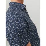 Jack & Jones Erkek Kısa Kollu Gömlek 12226009 Jprblasummer Lınen Prınt Shırt S/s Ln - XL