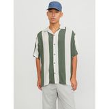 Jack & Jones Erkek Kısa Kollu Poplin Gömlek - Jeff - Yeşil