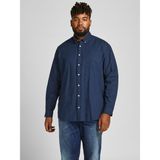 Jack & Jones Erkek Klasik Oxford Gömlek Lacivert Günlük Stil Regular Fit Kesim - 3XL