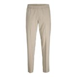 JACK & JONES Erkek klasik pantolon, rahat kesim, klasik pantolon, Bej, XL