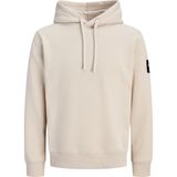 Jack & Jones Erkek Kol Detayli Regular Fit Sweatshirt - Cleveland - 0019-Bej - M