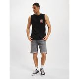 Jack & Jones Erkek Kolsuz Baskılı Oversize T-Shirt - 12256261 - Siyah