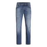 JACK & JONES Erkek konik kesim kot pantolon JJIMIKE JJFOX CB 056 konik kesim kot pantolon, Mavi Denim, 28W / 32L