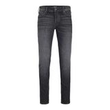 JACK & JONES Erkek konik kesim kot pantolon JJIMIKE JJORİJİNAL SQ 270 konik kesim kot pantolon, Black Denim, 28W / 32L