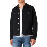 JACK & JONES Erkek kot ceket Alvin AKM 528 STS, Siyah, S