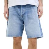 JACK & JONES Erkek kot şort bol kesim kot şort, Blue Denim 2, M