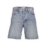JACK & JONES Erkek kot şort bol kesim kot şort, Mavi Denim, M