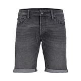 JACK & JONES Erkek kot şort, Grey Denim, M