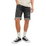 JACK & JONES Erkek kot şort Rick Icon GE 622 çivit mavisi örgü, Black Denim, S