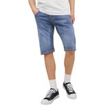 JACK & JONES Erkek Kot Şort Scale Long GE 608 Indigo Knit, Mavi Denim, S