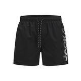 Jack & Jones Erkek Logo Baskılı Deniz Şortu - Maui, S, 12275129, Black