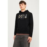 Jack & Jones Erkek Logo Baskili Kapüsonlu Sweatshirt - James