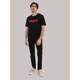Jack & Jones Erkek Logo Baskılı Tişört - Pin - 0 Siyah