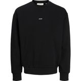 Jack & Jones Erkek Logo Detayli Relaxed Fit Bisiklet Yaka Sweatshirt - Club - 0 - Siyah