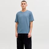 Jack & Jones Erkek Logo Nakis Islemeli Tisört - Paulos - 414-Mavi - 2XL