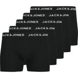 Jack & Jones Erkek Logolu Beli Lastikli 5'li Boxer Paketi - Anthony - Siyah - 2XL