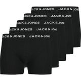 Jack & Jones Erkek Logolu Beli Lastikli 5'li Boxer Paketi - Anthony - Siyah - M